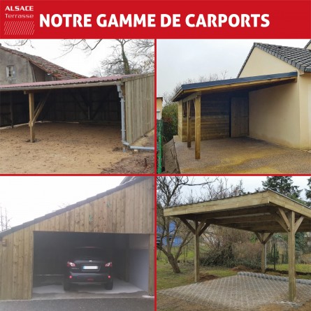 Carport mural 4 x 6 m - Boutique Alsace Terrasse